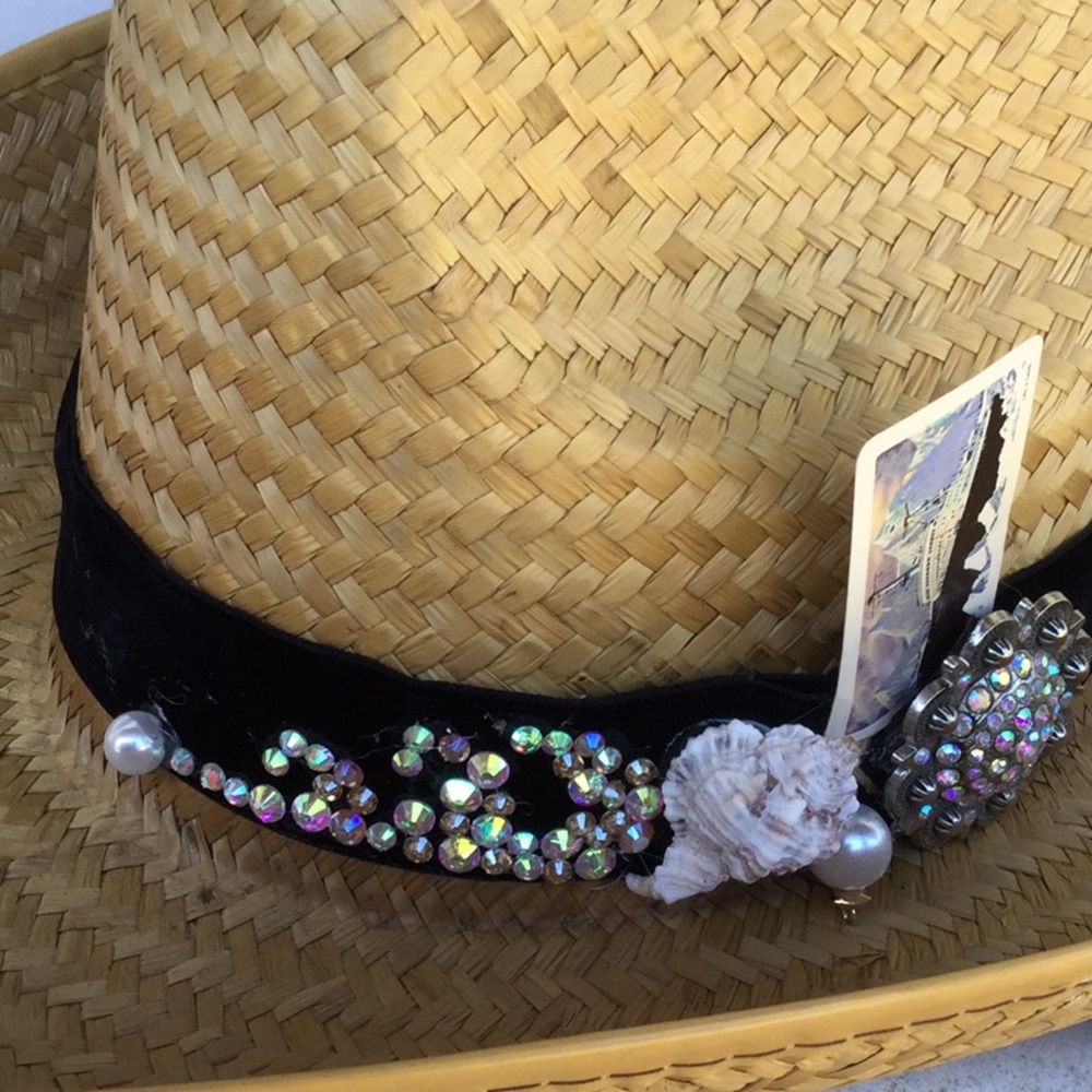 Western cowboy hat band cowgirl artisan OOAK Coachella festival titanic shell - Picture 7 of 10